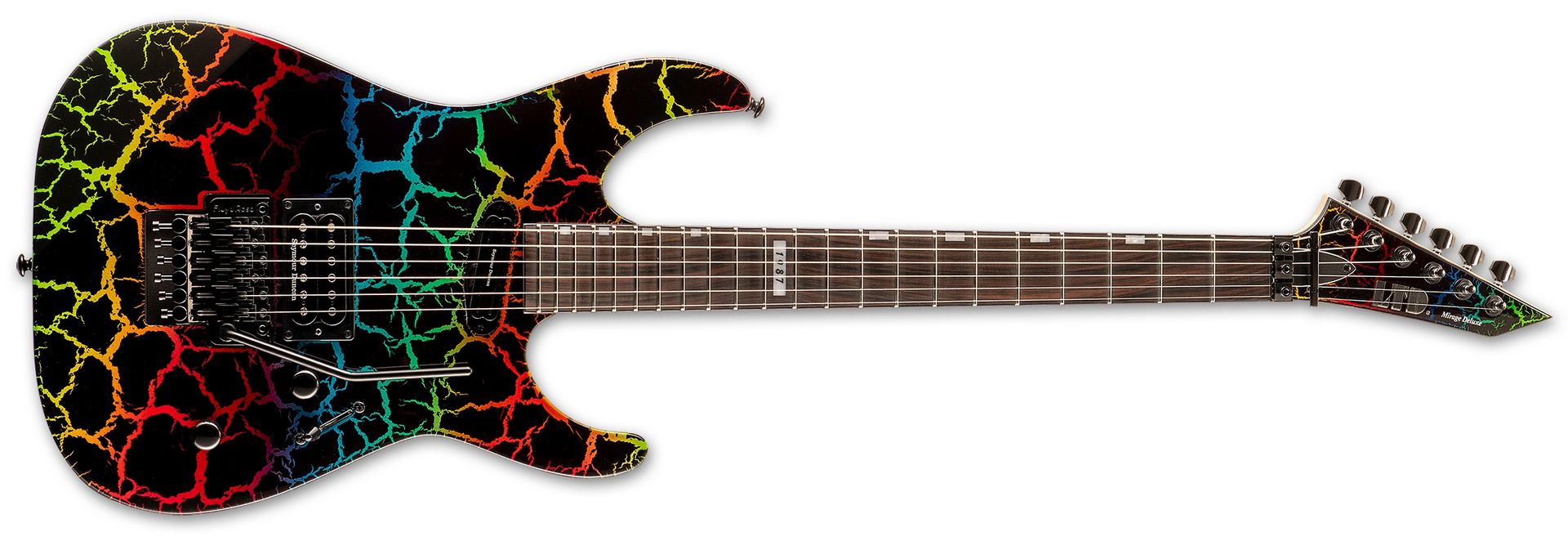 ESP LTD - MIRAGE DELUXE '87 RAINBOW CRACKLE