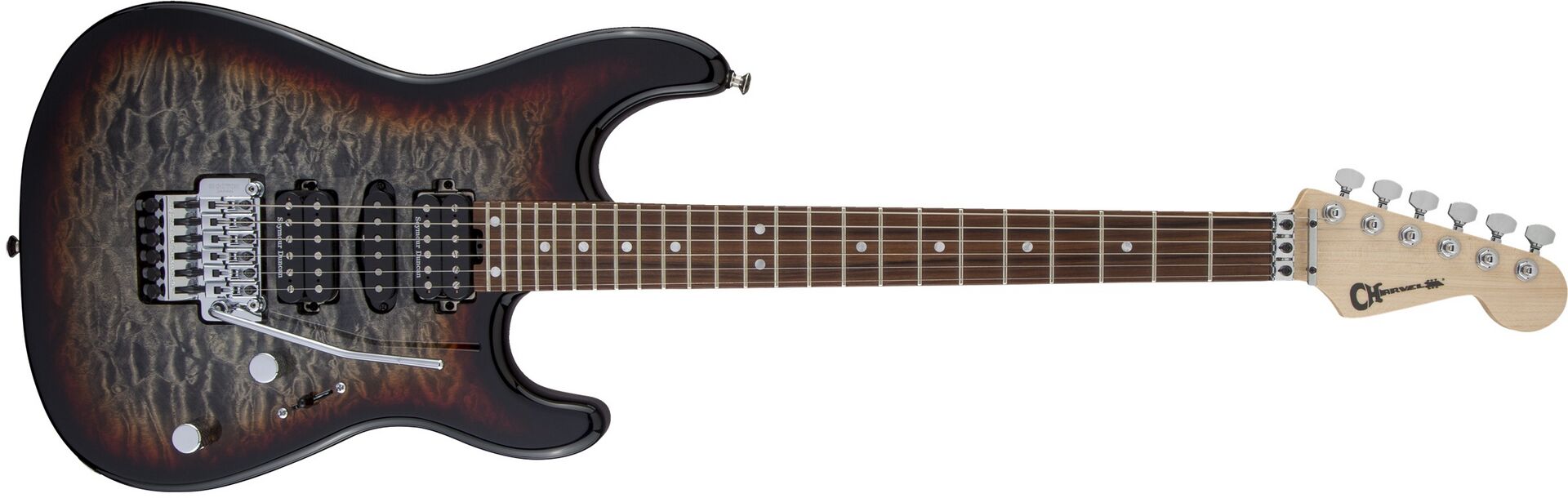 Charvel - MJ SAN DIMAS STYLE 1 HSH FR PF QM MIDNIGHT GLOW
